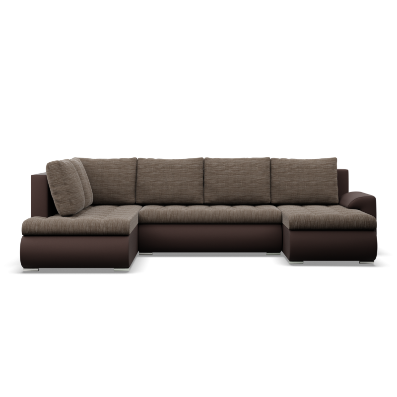 FORESTA ULO Corner Sofa, Side - LEFT, Color - BROWN + CAPPUCCINO FORESTA ULO Corner Sofa, Side - LEFT, Color - BROWN + CAPPUCCINO