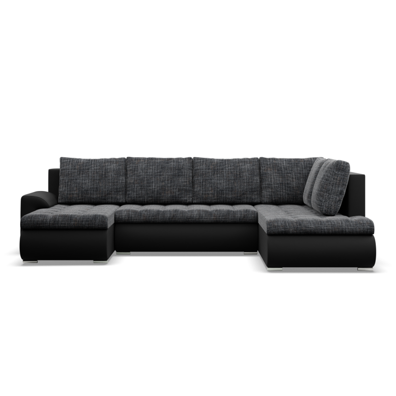 FORESTA ULO Corner Sofa, Side - RIGHT, Color - GRAY + BLACK FORESTA ULO Corner Sofa, Side - RIGHT, Color - GRAY + BLACK