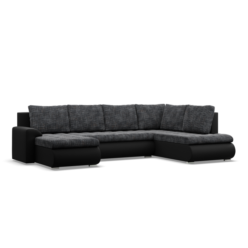 FORESTA ULO Corner Sofa, Side - RIGHT, Color - GRAY + BLACK FORESTA ULO Corner Sofa, Side - RIGHT, Color - GRAY + BLACK