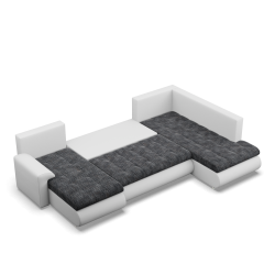 Ecksofa FORESTA ULO, Seite - RECHTS, Farbe - GRAU + WEISS Ecksofa FORESTA ULO, Seite - RECHTS, Farbe - GRAU + WEISS