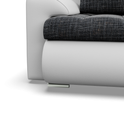 FORESTA ULO Corner Sofa, Side - RIGHT, Color - ASH + WHITE FORESTA ULO Corner Sofa, Side - RIGHT, Color - ASH + WHITE