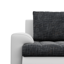 FORESTA ULO Corner Sofa, Side - RIGHT, Color - ASH + WHITE FORESTA ULO Corner Sofa, Side - RIGHT, Color - ASH + WHITE