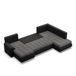 FORESTA ULO Corner Sofa, Side - RIGHT, Color - DARK GRAY + BLACK FORESTA ULO Corner Sofa, Side - RIGHT, Color - DARK GRAY + BLACK