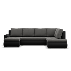 FORESTA ULO Corner Sofa, Side - RIGHT, Color - DARK GRAY + BLACK FORESTA ULO Corner Sofa, Side - RIGHT, Color - DARK GRAY + BLACK
