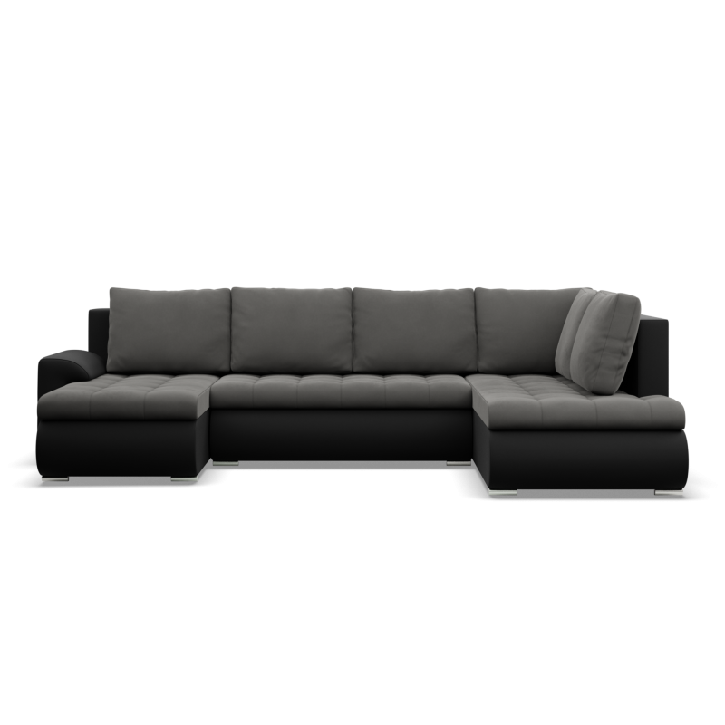 FORESTA ULO Corner Sofa, Side - RIGHT, Color - DARK GRAY + BLACK FORESTA ULO Corner Sofa, Side - RIGHT, Color - DARK GRAY + BLACK