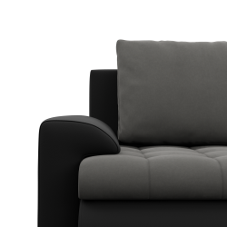 FORESTA ULO Corner Sofa, Side - RIGHT, Color - DARK GRAY + BLACK FORESTA ULO Corner Sofa, Side - RIGHT, Color - DARK GRAY + BLACK