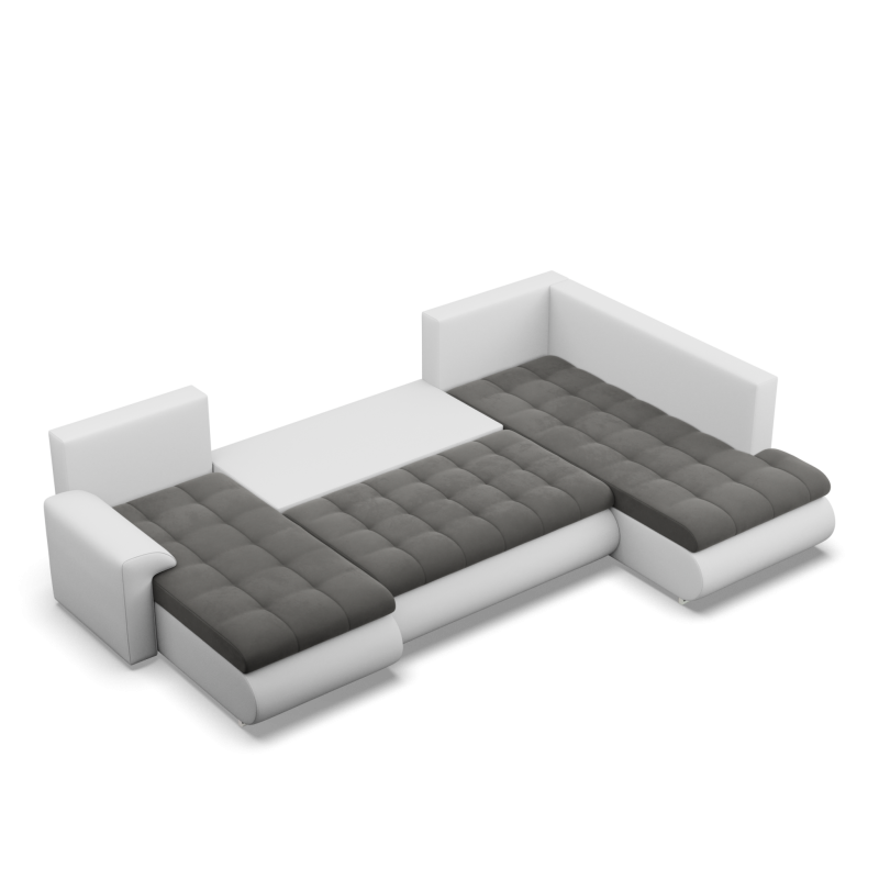 FORESTA ULO Corner Sofa, Side - RIGHT, Color - DARK GRAY + WHITE FORESTA ULO Corner Sofa, Side - RIGHT, Color - DARK GRAY + WHITE