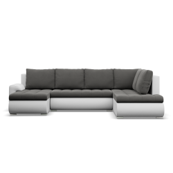 FORESTA ULO Corner Sofa, Side - RIGHT, Color - DARK GRAY + WHITE FORESTA ULO Corner Sofa, Side - RIGHT, Color - DARK GRAY + WHITE