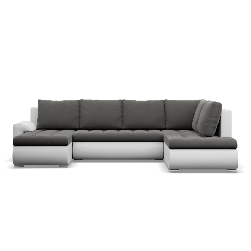 FORESTA ULO Corner Sofa, Side - RIGHT, Color - DARK GRAY + WHITE FORESTA ULO Corner Sofa, Side - RIGHT, Color - DARK GRAY + WHITE