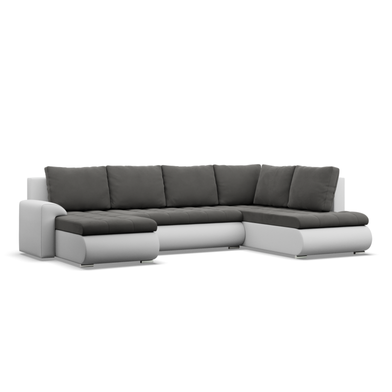 FORESTA ULO Corner Sofa, Side - RIGHT, Color - DARK GRAY + WHITE FORESTA ULO Corner Sofa, Side - RIGHT, Color - DARK GRAY + WHITE