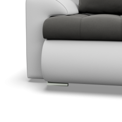 FORESTA ULO Corner Sofa, Side - RIGHT, Color - DARK GRAY + WHITE FORESTA ULO Corner Sofa, Side - RIGHT, Color - DARK GRAY + WHITE