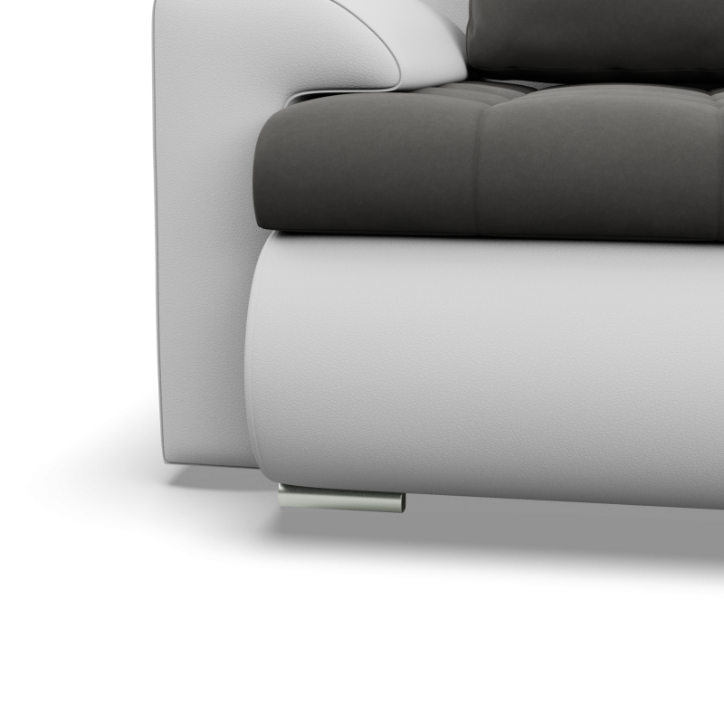 FORESTA ULO Corner Sofa, Side - RIGHT, Color - DARK GRAY + WHITE FORESTA ULO Corner Sofa, Side - RIGHT, Color - DARK GRAY + WHITE