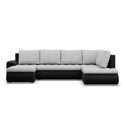 FORESTA ULO Corner Sofa, Side - RIGHT, Color - GRAY + BLACK FORESTA ULO Corner Sofa, Side - RIGHT, Color - GRAY + BLACK