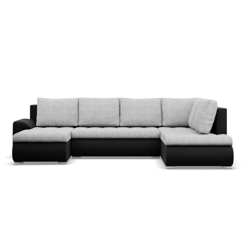 FORESTA ULO Corner Sofa, Side - RIGHT, Color - GRAY + BLACK FORESTA ULO Corner Sofa, Side - RIGHT, Color - GRAY + BLACK