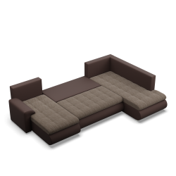 FORESTA ULO Corner Sofa, Side - RIGHT, Color - BROWN + CAPPUCCINO FORESTA ULO Corner Sofa, Side - RIGHT, Color - BROWN + CAPPUCCINO