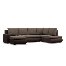 Ecksofa FORESTA ULO, Seite - RECHTS, Farbe - BRAUN + CAPPUCCINO Ecksofa FORESTA ULO, Seite - RECHTS, Farbe - BRAUN + CAPPUCCINO