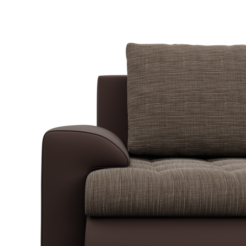 FORESTA ULO Corner Sofa, Side - RIGHT, Color - BROWN + CAPPUCCINO FORESTA ULO Corner Sofa, Side - RIGHT, Color - BROWN + CAPPUCCINO