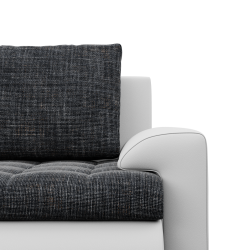 FORESTA ULO Corner Sofa, Side - LEFT, Color - GRAY + WHITE FORESTA ULO Corner Sofa, Side - LEFT, Color - GRAY + WHITE