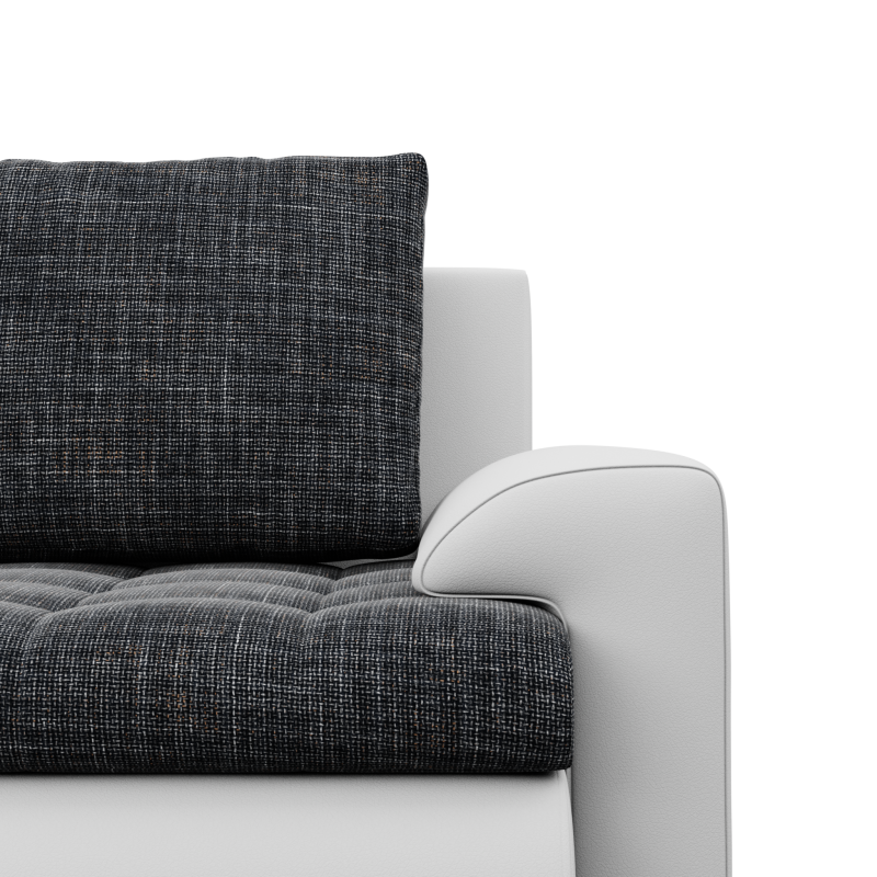 FORESTA ULO Corner Sofa, Side - LEFT, Color - GRAY + WHITE FORESTA ULO Corner Sofa, Side - LEFT, Color - GRAY + WHITE