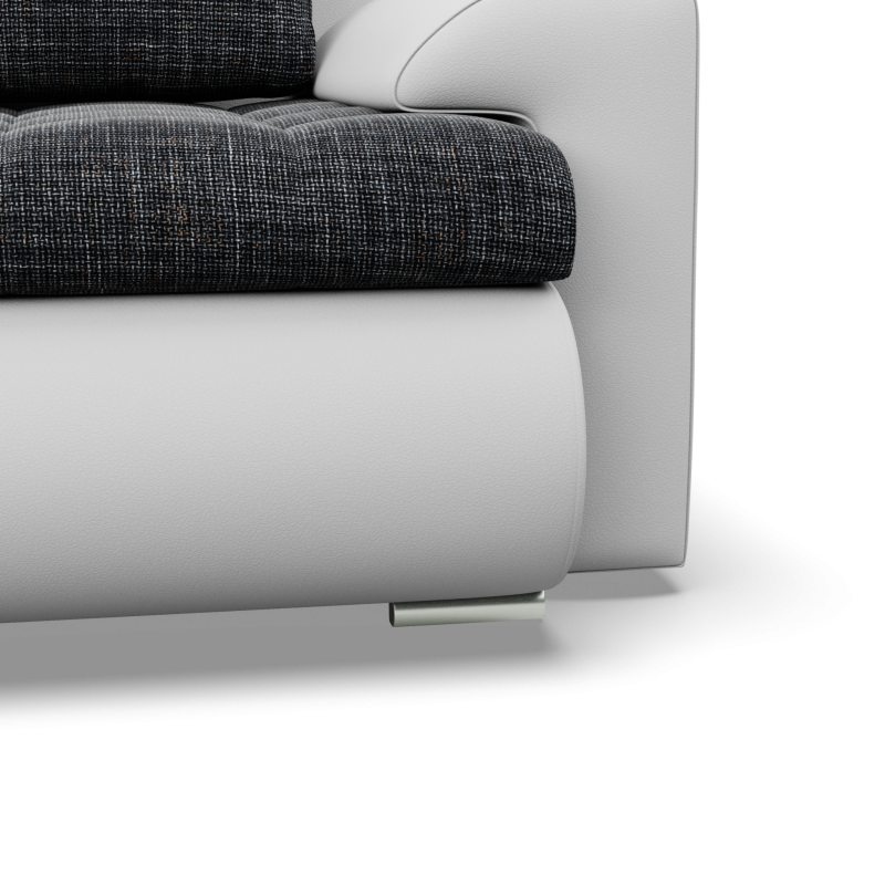 FORESTA ULO Corner Sofa, Side - LEFT, Color - GRAY + WHITE FORESTA ULO Corner Sofa, Side - LEFT, Color - GRAY + WHITE