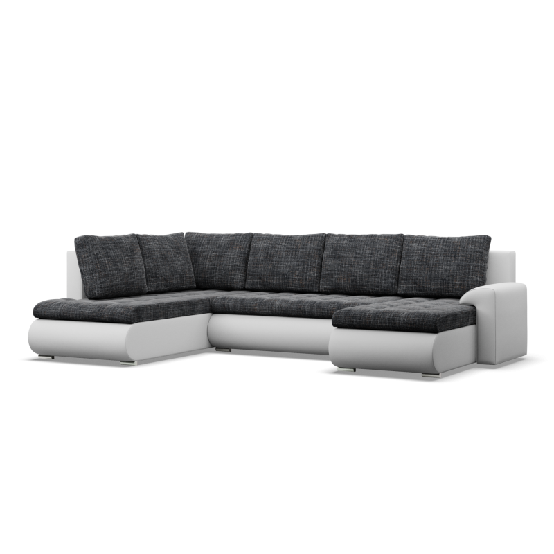 FORESTA ULO Corner Sofa, Side - LEFT, Color - GRAY + WHITE FORESTA ULO Corner Sofa, Side - LEFT, Color - GRAY + WHITE