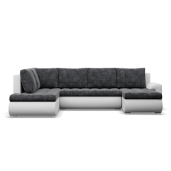 FORESTA ULO Corner Sofa, Side - LEFT, Color - GRAY + WHITE FORESTA ULO Corner Sofa, Side - LEFT, Color - GRAY + WHITE