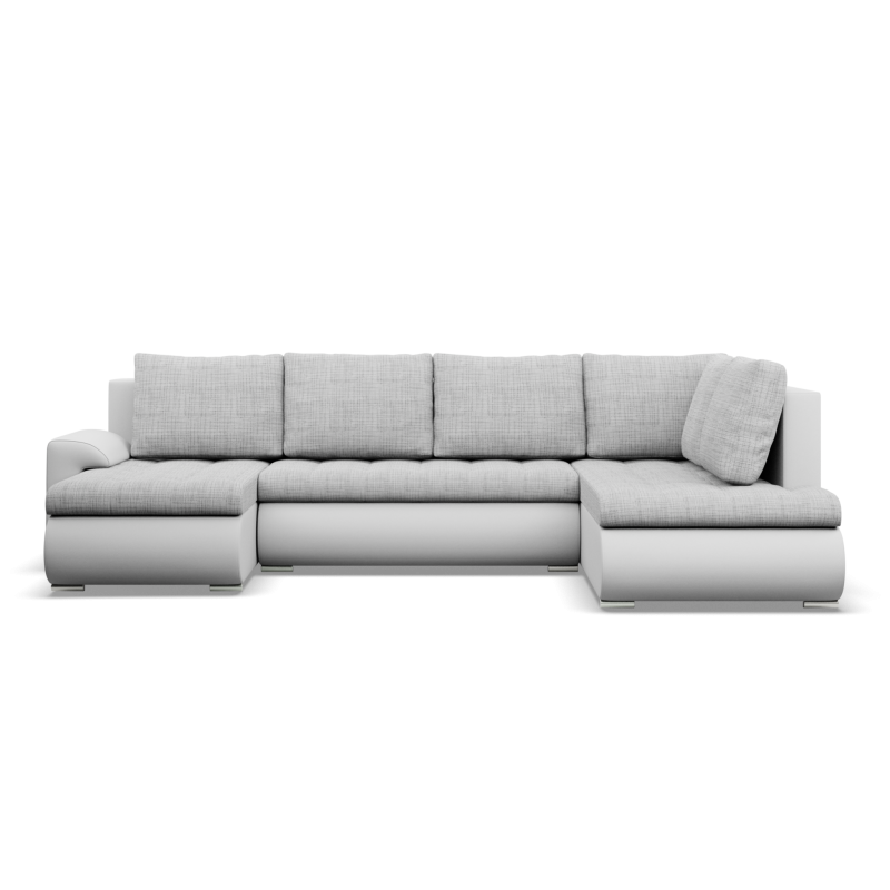 FORESTA ULO Corner Sofa, Side - RIGHT, Color - GRAY + WHITE FORESTA ULO Corner Sofa, Side - RIGHT, Color - GRAY + WHITE