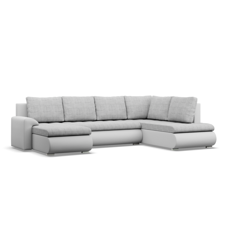 FORESTA ULO Corner Sofa, Side - RIGHT, Color - GRAY + WHITE FORESTA ULO Corner Sofa, Side - RIGHT, Color - GRAY + WHITE
