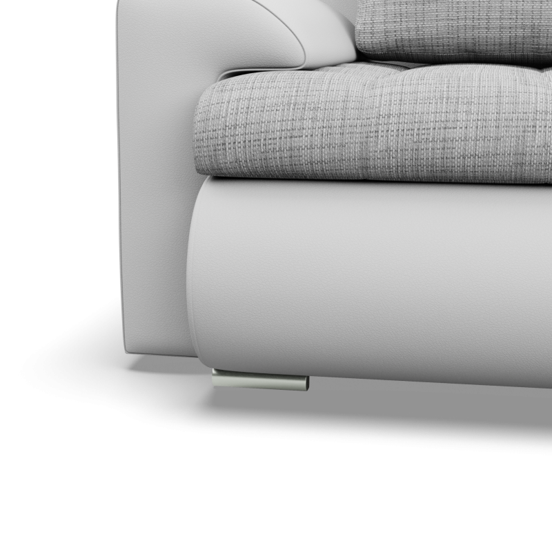 FORESTA ULO Corner Sofa, Side - RIGHT, Color - GRAY + WHITE FORESTA ULO Corner Sofa, Side - RIGHT, Color - GRAY + WHITE