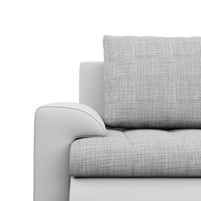 FORESTA ULO Corner Sofa, Side - RIGHT, Color - GRAY + WHITE FORESTA ULO Corner Sofa, Side - RIGHT, Color - GRAY + WHITE