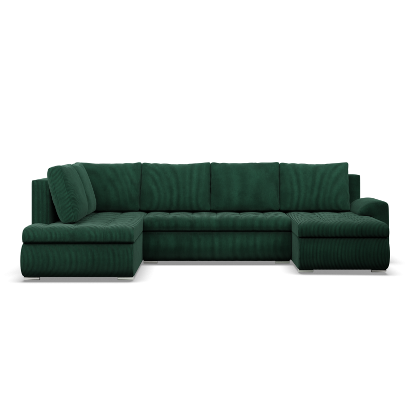 FORESTA ULO Poso Corner Sofa, Side - LEFT, Color - BOTTLE GREEN FORESTA ULO Poso Corner Sofa, Side - LEFT, Color - BOTTLE GREEN