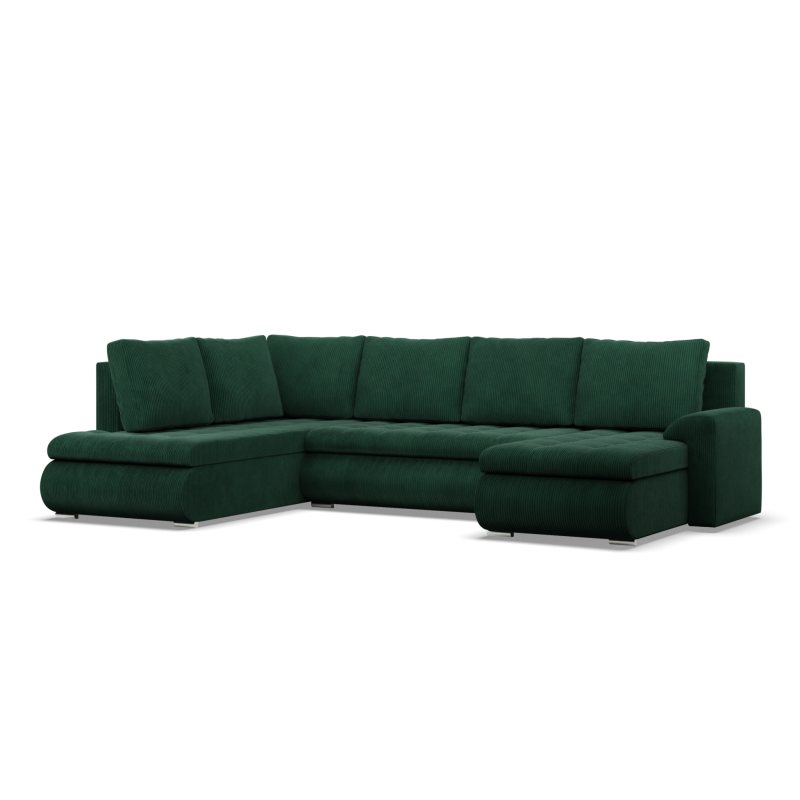 FORESTA ULO Poso Corner Sofa, Side - LEFT, Color - BOTTLE GREEN FORESTA ULO Poso Corner Sofa, Side - LEFT, Color - BOTTLE GREEN
