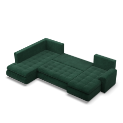 FORESTA ULO Poso Corner Sofa, Side - LEFT, Color - BOTTLE GREEN FORESTA ULO Poso Corner Sofa, Side - LEFT, Color - BOTTLE GREEN