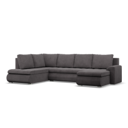 Ecksofa FORESTA ULO Poso, Seite - LINKS, Farbe - DUNKELGRAU