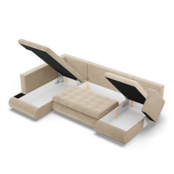 FORESTA ULO Poso Corner Sofa, Side - LEFT, Color - BEIGE FORESTA ULO Poso Corner Sofa, Side - LEFT, Color - BEIGE