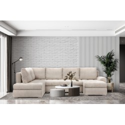 FORESTA ULO Poso Corner Sofa, Side - LEFT, Color - BEIGE FORESTA ULO Poso Corner Sofa, Side - LEFT, Color - BEIGE
