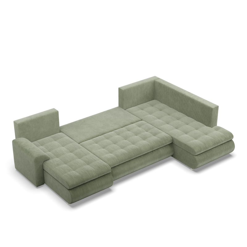 FORESTA ULO Corner Sofa, Side - RIGHT, Color - LIGHT GREEN FORESTA ULO Corner Sofa, Side - RIGHT, Color - LIGHT GREEN