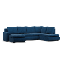 Ecksofa FORESTA ULO Poso, Seite - RECHTS, Farbe - MARINEBLAU