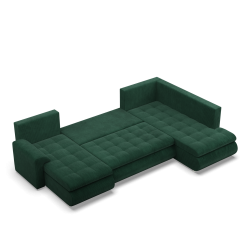 FORESTA ULO Corner Sofa, Side - RIGHT, Color - BOTTLE GREEN FORESTA ULO Corner Sofa, Side - RIGHT, Color - BOTTLE GREEN