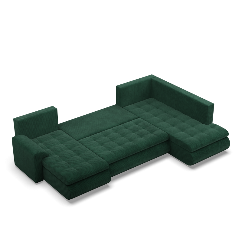 FORESTA ULO Corner Sofa, Side - RIGHT, Color - BOTTLE GREEN FORESTA ULO Corner Sofa, Side - RIGHT, Color - BOTTLE GREEN