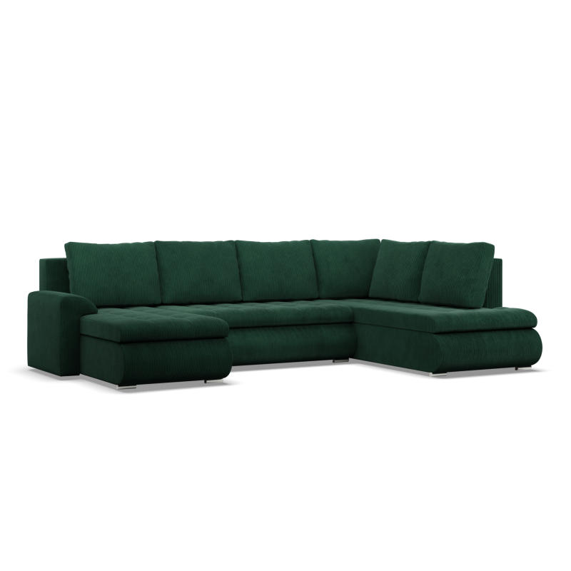 FORESTA ULO Corner Sofa, Side - RIGHT, Color - BOTTLE GREEN FORESTA ULO Corner Sofa, Side - RIGHT, Color - BOTTLE GREEN