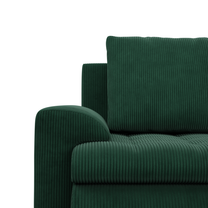 FORESTA ULO Corner Sofa, Side - RIGHT, Color - BOTTLE GREEN FORESTA ULO Corner Sofa, Side - RIGHT, Color - BOTTLE GREEN