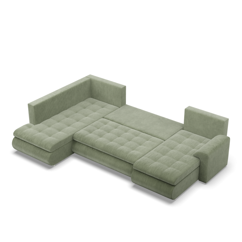 FORESTA ULO Poso Corner Sofa, Side - LEFT, Color - LIGHT GREEN FORESTA ULO Poso Corner Sofa, Side - LEFT, Color - LIGHT GREEN