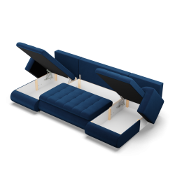 FORESTA ULL Kronos Corner Sofa, Color - NAVY BLUE FORESTA ULL Kronos Corner Sofa, Color - NAVY BLUE