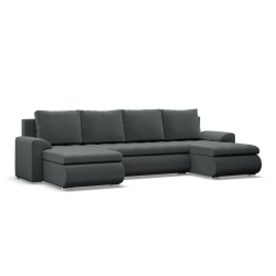 FORESTA ULL Kronos Ecksofa, Farbe - DUNKELGRAU