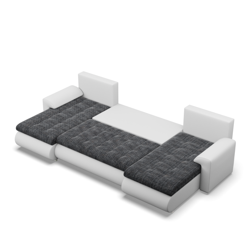 FORESTA ULL Corner Sofa, Color - GRAY + WHITE FORESTA ULL Corner Sofa, Color - GRAY + WHITE