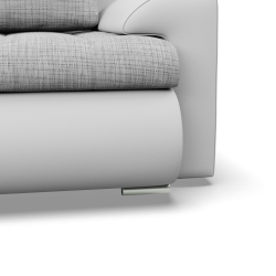 FORESTA ULL Corner Sofa, Color - GRAY + WHITE FORESTA ULL Corner Sofa, Color - GRAY + WHITE