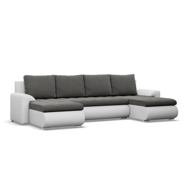FORESTA ULL Corner Sofa, Color - DARK GRAY + WHITE FORESTA ULL Corner Sofa, Color - DARK GRAY + WHITE