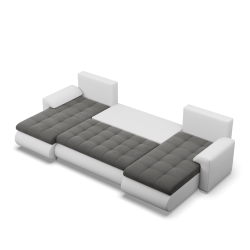 FORESTA ULL Corner Sofa, Color - DARK GRAY + WHITE FORESTA ULL Corner Sofa, Color - DARK GRAY + WHITE
