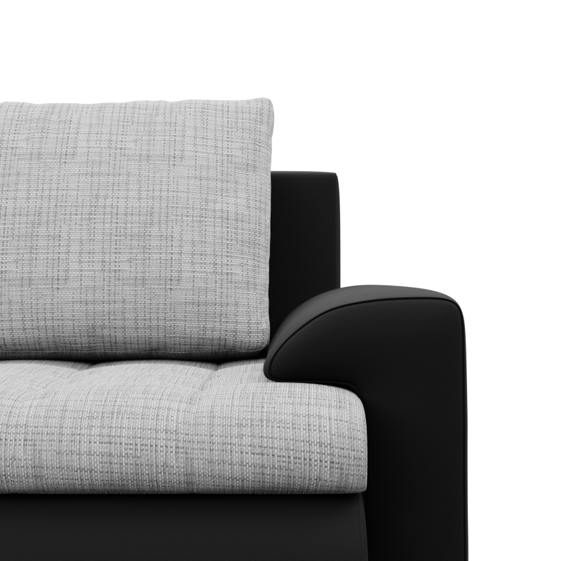FORESTA ULL Corner Sofa, Color - GRAY + BLACK FORESTA ULL Corner Sofa, Color - GRAY + BLACK